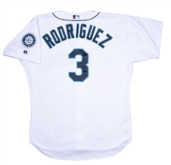 2000 Alex Rodriguez Game Used Seattle Mariners Home Jersey